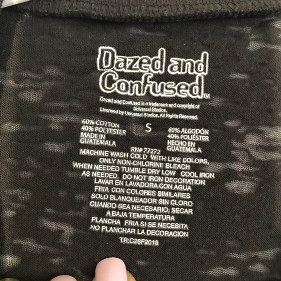 Dazed and Confused Smiley Face Burnout Tee Size Small - Picture 3 of 4